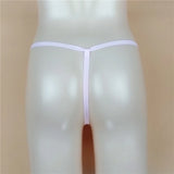 Sexy Massage Pearls Thong Women Panties Open Crotch G-string Erotic Lingerie Woman High Stretch Plus Size T Back Sex Accessories