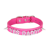 Lovely Personalized Letters  Choker Women Leather Collar Punk Chocker Custom Name Bling Crystal Jewelry Cosplay Necklace
