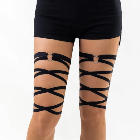 Creative Elastic Band Elastic Strap Body Chain Genjuku Style Leg Ring Leg Loop Multi-layer Jewelry Leg Chain Beach Accessories