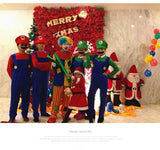 Game Luigi Brothers Uniform Set Cosplay Costumes Funny Anime Adult Men Jumpsuit Woman Dress Halloween Costume