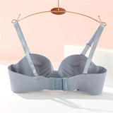 Women's Small Chest Underwear Seamless Push Up Bras Wireless Bralette Detachable Straps Breathable Brassiere Backless Lingerie