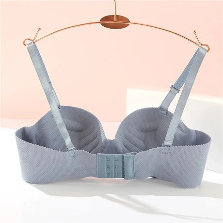 Women's Small Chest Underwear Seamless Push Up Bras Wireless Bralette Detachable Straps Breathable Brassiere Backless Lingerie