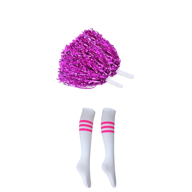 Multiple Cheerleader Basketball Football For Lady Costume Schoolgirl Top Shorts Cosplay Halloween Carnival Party Fancy Dress
