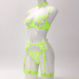 Tornova Sexy Lingerie Cross Lace Splicing Women's Embroidery See-Through Passionate Temptation Leg Rings Free Charge Underwear