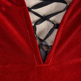 Ada Wong Cosplay Dress Uniform Halloween Christmas Costume Women Red Lace Cheongsam Lingerie Suit Movie Secret Service Outfits