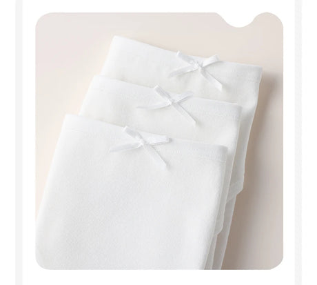 7PCS Women Disposable Panties White Briefs Breathable Cotton Underwear Soft Cute Girls Pantys Solid Underpants Female Lingerie
