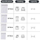 1/2/4/5/10Pcs Mesh Laundry Bags Durable Honeycomb Mesh Laundry Organizer Bags Reusable Washing Machines Bag Mesh Bra Bag