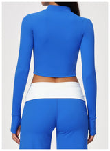 Yoga Long Sleeve Women's Zipper Sports Jacket Fitness Yoga Shirts Gym Top Activewear Running Coats Workout Clothes For Cycling