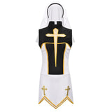 Women's Sexy Nun Cosplay Costume Carnival Halloween Fantasia Fancy Dress