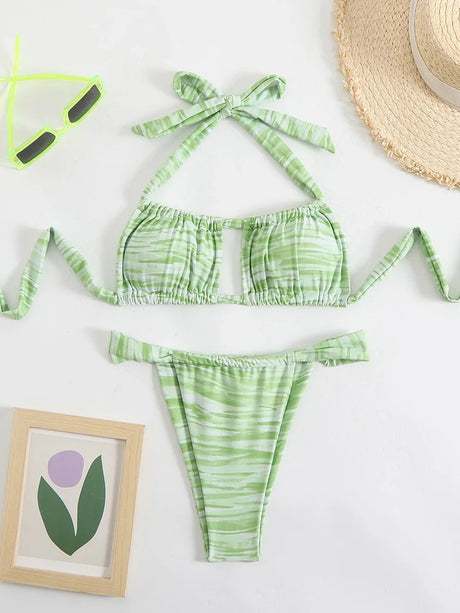 Sexy Bikini Women's Swimsuit 2026 Micro Swimwear High Cut Bandeau Bikinis Sets Two Piece Bathing Suit Swimming for Beach Wear