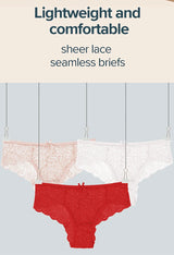 Women's Panties Sexy Lace Transparent Underwear Hollow Out Female Low Waist Briefs Breathable Lingerie Intimates Underpants