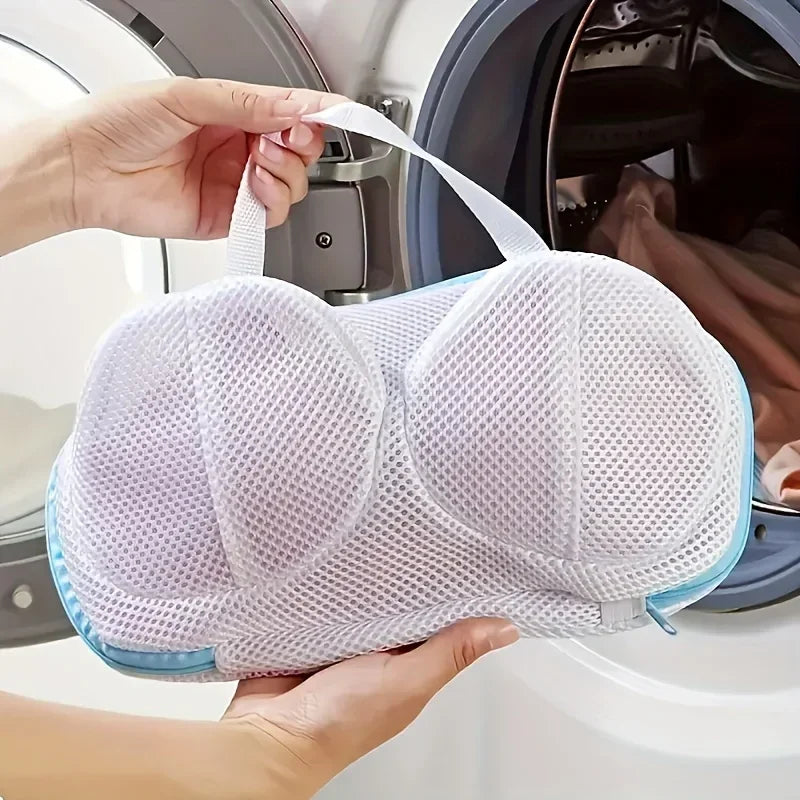 Bra Laundry Bag: Portable, Foldable, Lingerie Mesh Washing Bags for Underwear Protection—Household Pouch