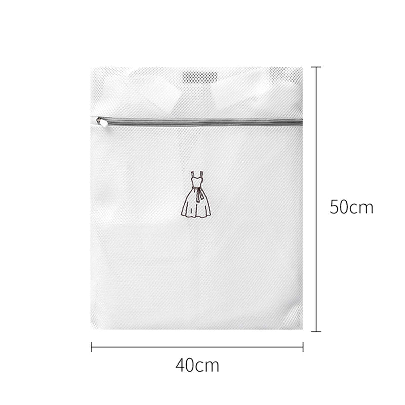 Laundry Bag Sets For Washing Machines Embroidery Fine Mesh Underwear Organizer Basket Clothes Cleaning Protect Anti-deformation