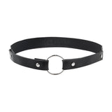 Punk Black Heart Leather Sword Belt Waist Garter Handmade Body Bondage Sexy Leg Suspenders Harness Stockings Belts for Women