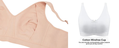 Sheroine Plus Size Women Wireless Bras Full Coverage Soft Seamless Underwear Breathable Lingerie Non-Padded Comfort Bra