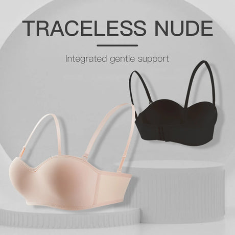 2 PCS Women Solid Invisible Bras Strapless Bralette 1/2 Cup Underwear Female Seamless Party Wedding Bra Sexy Lingerie