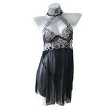 Hot Babydoll Women Sexy Lingerie Dress Costume Open Bra  Sex Chemises Crotchless Bodysuit Lace Erotic Underwear