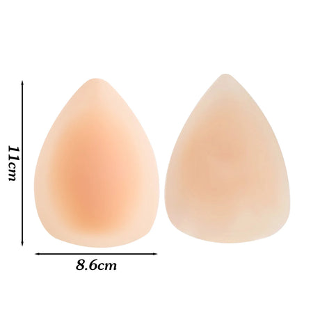 Self-adhesive Triangle Silicone Nipple Cover Women Invisible Ultra Thin Lifting Breast Pads Pasties Water-drop Bra Boobs Sticker