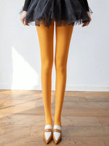 Women's Velvet Retro Spring and Autumn Thick Stockings Matte Arbitrary Cut High-Elastic Pantyhose
