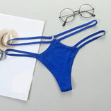 Sexy Thongs Women Sexy Lace Underpants Low-Rise G-string Double Waistband Underwear Sexy Hollow Out Transparent Underwear