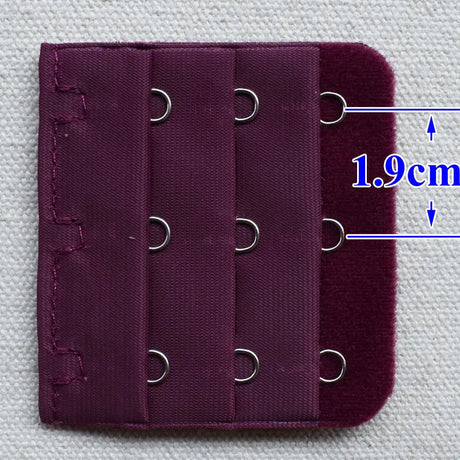 3-Row 3-Hook Bra Extender with Stainless Steel Hooks for Bras, Adjustable Extra Length Soft Velvet Back Closure (Multi Colors)
