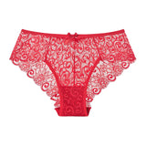 Women Full Lace Mesh Panty Transparent Floral Embroidery Sexy Briefs Ladies Summer Low Rise Breathable Seamless Underwear New