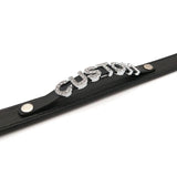 Goth Black PU Leather Customized Name Necklaces Sexy Letters Collar Choker Personalized Cosplay Custom Chocker Jewelry Gift