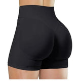 Women's Seamless High Waist Gym Shorts Butt Lifting Slim Fit High Elastic Yoga Shorts for Fitness Training Running & Cycling