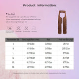 Mens Western Cowboy Chaps Fuax Suede Tassel Hollow Out Open Crotch Long Pants Adjustable Buckles Waist Motorcycle Biker Trousers