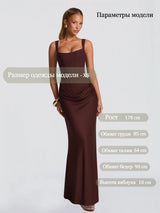 Suninheart White Women's Maxi Dress Elegat Lace Up Dress Slim Formal Wedding Guest Party Dress