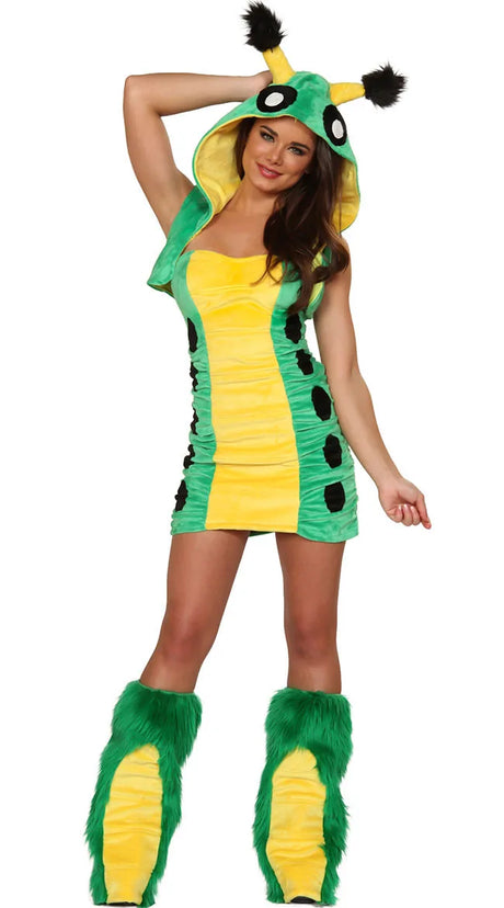 Halloween Costume Woman Furry Monster Fox Cat Cosplay Clothes Nightclub Party Dress up Rave Outfit Stage Wear 2025