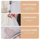 Laundry Hand Bags Reusable Washing Machine Clothing Care Wash Bag Mesh Net Bra Socks Lingerie Underwear Laundry Storage Upgraded