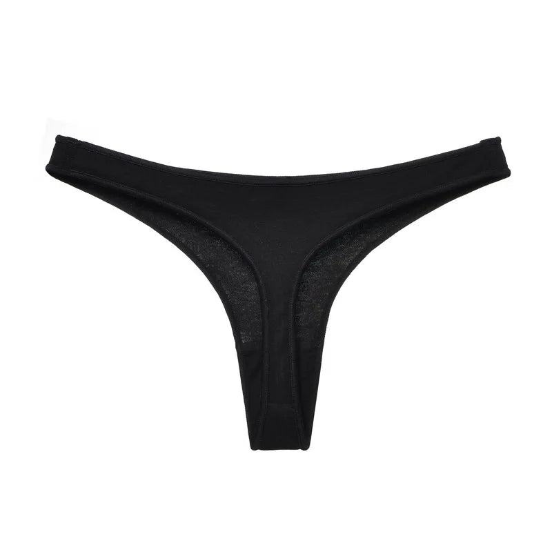 Cotton G String Girls Panties T-back Sexy Women Briefs Thong Underwear Low Waist Seamless Femlae Lingerie Size S-XL