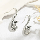 A Pair of Fashionable and Creative Personalized Snake-shaped Earrings, Exaggerated Zodiac Snake Earrings