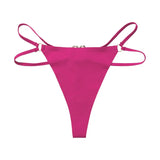 Iron Ring Sexy Women G String Briefs Ice Silk Panties Girls Underwear Thong Underpants Seamless Lingerie Plus Size S-XL