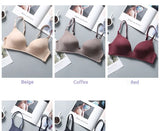 Ultra Thin Sexy Ice Silk Wireless Bra For Women Sexy Gather Underwear Push Up Simple Lingerie Seamless Brassiere Bralettle