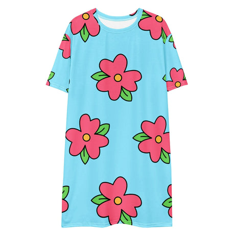 Homer Simpson Muumuu Dress Floral Tshirt dress Halloween Cosplay Sleeping Skirt Loose  All Seasons Sleepwear Short sleeved Dress