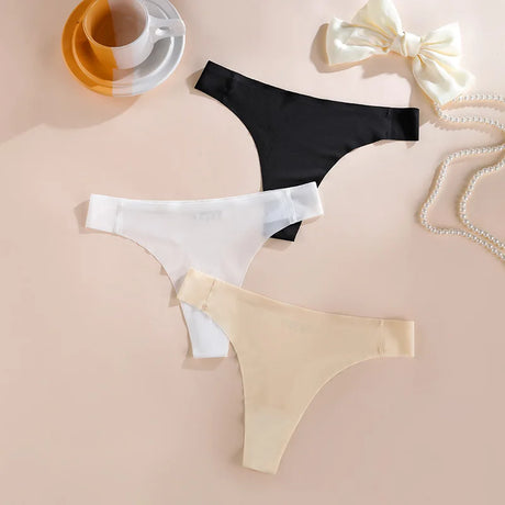 Seamless Sexy Women Panties Underwear Thong Intimates G String  Ladies Low-Rise Briefs Female Panty Set Lingerie Size S-XL