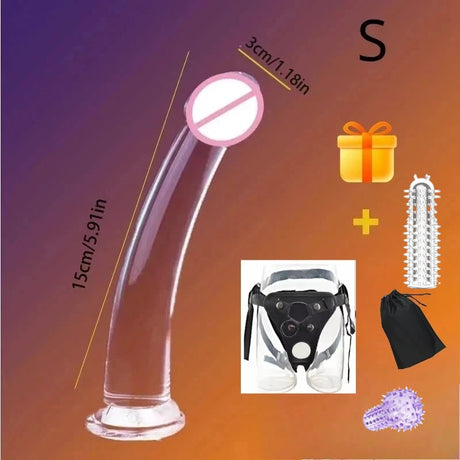 Vaginal Masturbators 4 Sizes False Penis Wearable Strapon Penis Pants Lesbian G Spot for Women Black Dildo Stimulator Strap Cat