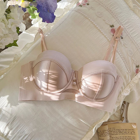 MOYISU Red Push Up Bra Set VS Style Sexy Minimizer Lingerie Wirefree Enhances Small Chest Vintage Retro Zodiac Gift Panty & Ste