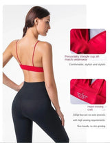 V Neck Seamless Triangle Cup Bra Camisole Underwear Wrapped Chest Women S M L Breathable Gather Up Sports Fitness Yoga Casual