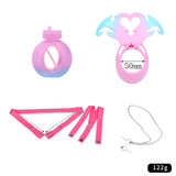 LICKER ABS Simulated Labia Cross-dresser Chastity Cage With loyalty Belt Wear Abstinence BDSM Penis Bondage Toys For Sissy Men