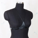 Women's Y2K Strappy Body Harness Belt, Adjustable Black Bra Harness for Daily Outfits & Party