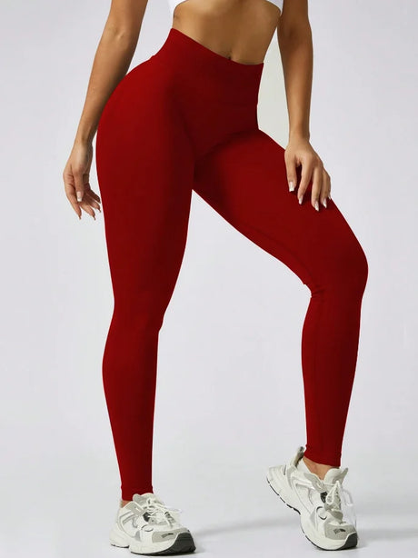 Women's Gym Tight Pants Seamless Yoga Pants Hip Lifting Workout Leggings Fitness Running Compression Sports Tights