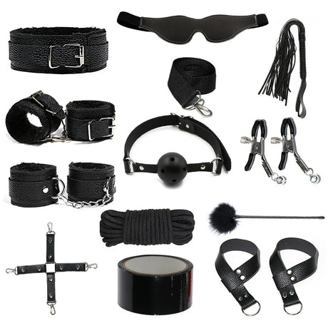 Women BDSM Sexual Couples Kit Adult Sexy Erotic Accessories Handcuffs for Men Gay Session Anal Plug Sex