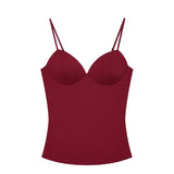 MUJER Sexy Corset Crop Top Woman Camisole Backless Short Tops for Women Sleeveless Bustier Tops Women Straps Tube Top Female