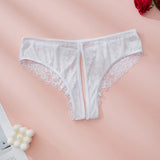 1PC Sexy Women's Thongs Tie-Side Open-Crotch Design Customizable Women's Underwear Comfortable Lace Panties