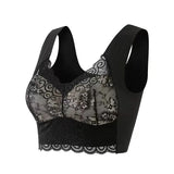 WomenBeautiful Back Bra Large Size Fat Mm Bra Gathered and Traceless Thin Cotton Strapless Underwear Without Steel Ring Vest