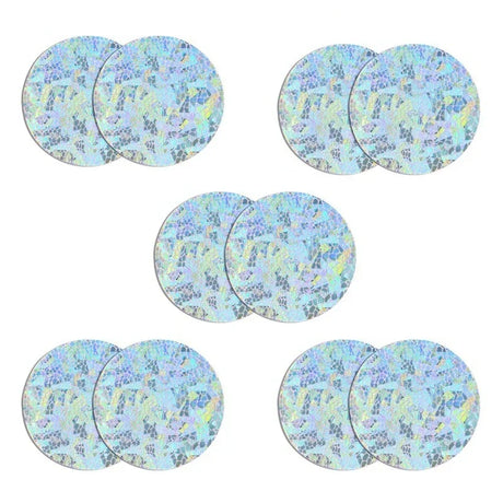 5 Pairs Glitters Pasties Nipple Covers Stickers Disposable Sticky Breast Petals for Women Rave Party Festival