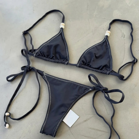 Push Up Bikinis 2026 Sexy Women Swimsuit Swimwear Female Micro Bikini Set Biquini Bathing Suit Solid Swimming Suit Beachwear